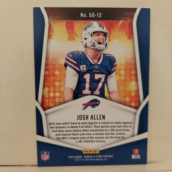 Buffalo Bills Josh Allen #249 Funko pop with standing ovation trading card - Picture 4 of 7
